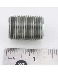 NIPPLE, 1/2 NPT, CLOSE,STEEL, GALV.