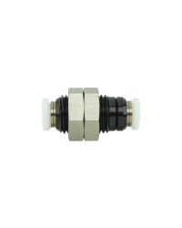 FITTING,PUSH-IN,BULKHEADUNION,1/4 TUBE,PLASTIC