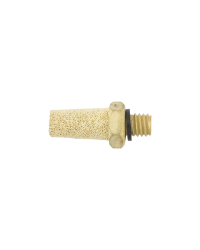 SILENCER,AIR,CONED POROUSBRONZE,.75 LG, 10-32 THREAD SIZE