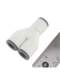 FITTING, PUSH-IN, Y UNION, 1/2IN TUBE OD, PUSH TO CONNECT