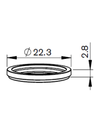 AM-PTFE COLLAR RIGID VERSION  FOR WACS - 10 pack