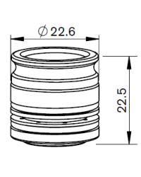 AM-NOZZLE ADAPTOR WITH HOLES - 5 pack