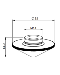 RT-M14 CONICAL SINGLE NOZZLE D. 5,0mm ORIGINAL PART