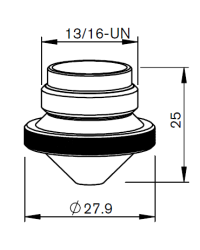 LV-NOZZLE 1.0 CP - CYLINDRICAL - 5 pack
