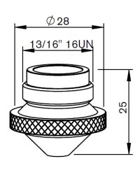 LV-NOZZLE 1.5 CP - CONICAL - 5 pack