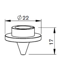 MB-INNER NOZZLE1.3 -  8 HOLES