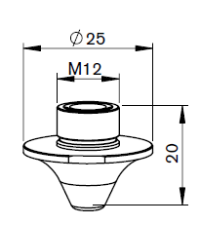 AM-Nozzle double eco cut, D1.4 mm CP - 10 pack
