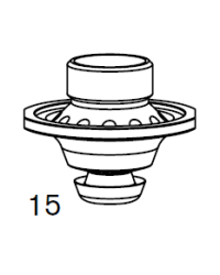 AM-NOZZLE S1.0 FE  FIBER HCP WITH COLLAR