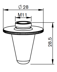 PT-DOUBLE NOZZLE 1.5 - 1.5 LONG